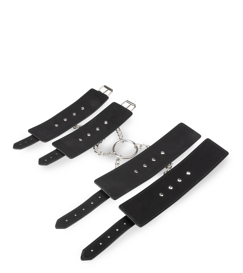 Hogtie wrist and ankle restraints