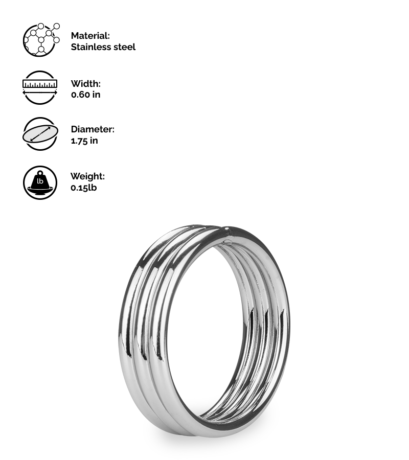 Holdy stainless steel cock ring