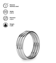 Load image into Gallery viewer, Holdy stainless steel cock ring