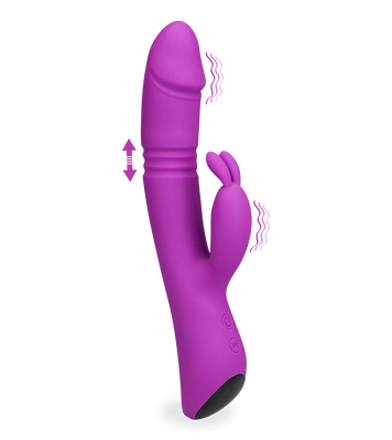 Holiday thrusting rabbit vibrator