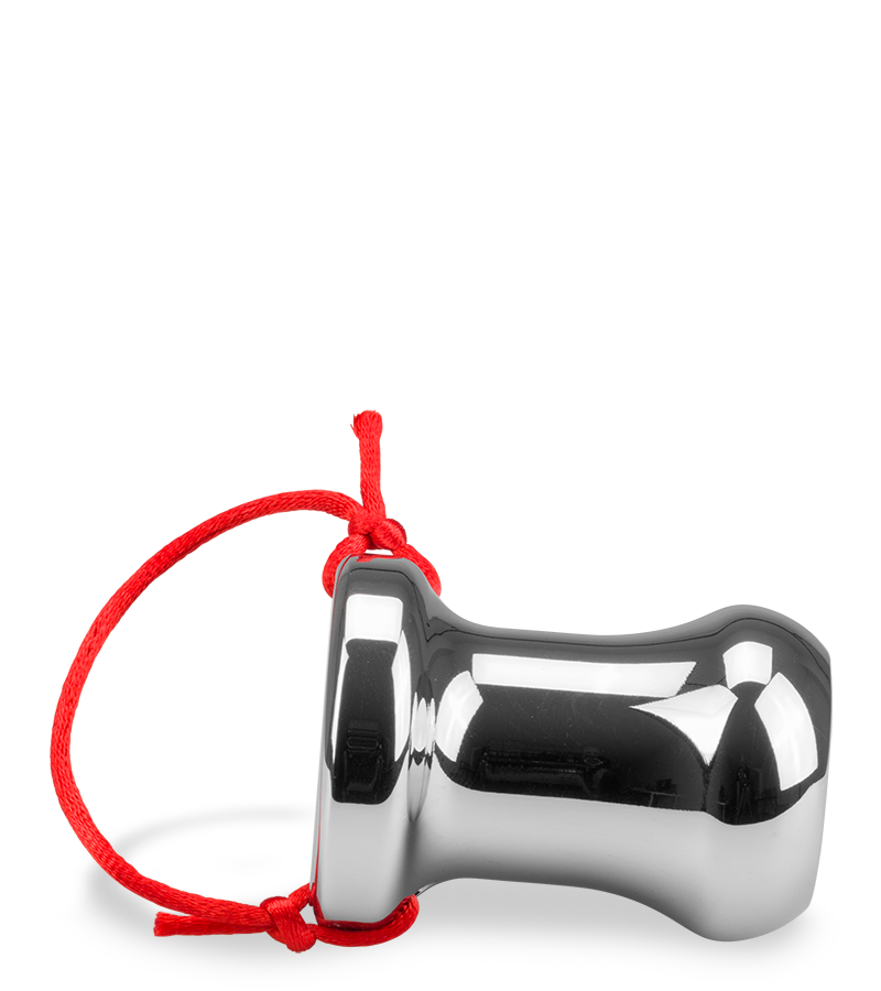 Hollow anal plug with withdrawal string