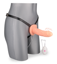 Load image into Gallery viewer, Hollow vibrating strap on harness 10 modes