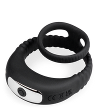 Load image into Gallery viewer, Hop silicone vibrating double cock ring