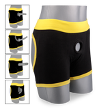 Horny strap on boxer briefs