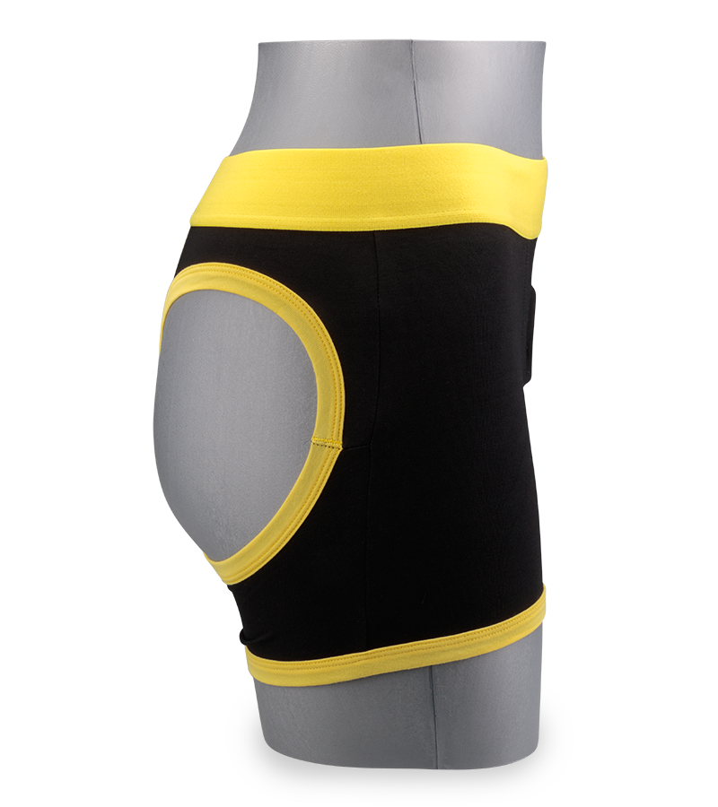 Horny strap on boxer briefs