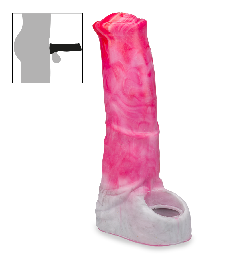 Horse silicone cock sleeve