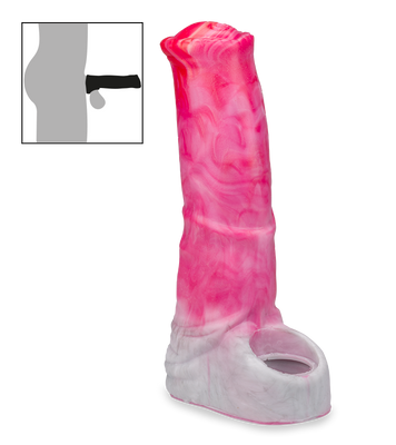 Horse silicone cock sleeve