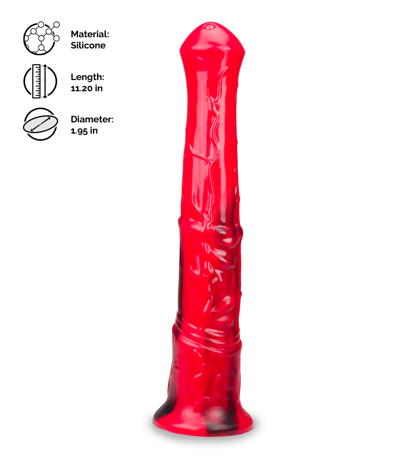 Horse suction cup animal dildo