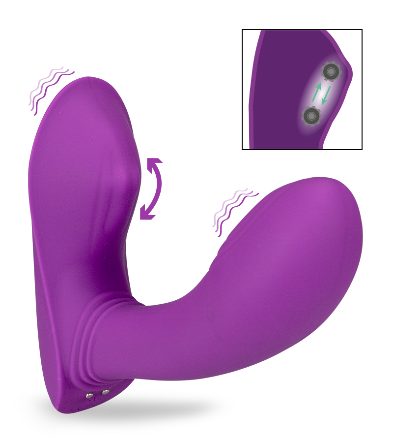Hound clitoris and G-spot stimulator