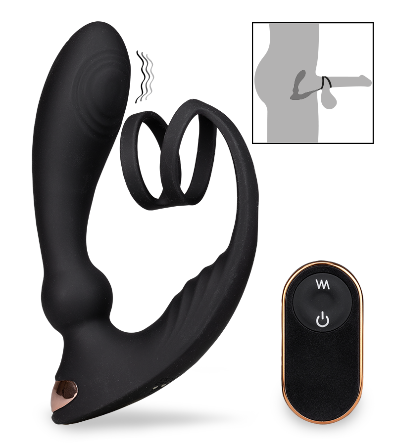 Hutter prostate massager with cock ring