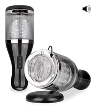 Load image into Gallery viewer, Huzzah rotating masturbator with audio feature