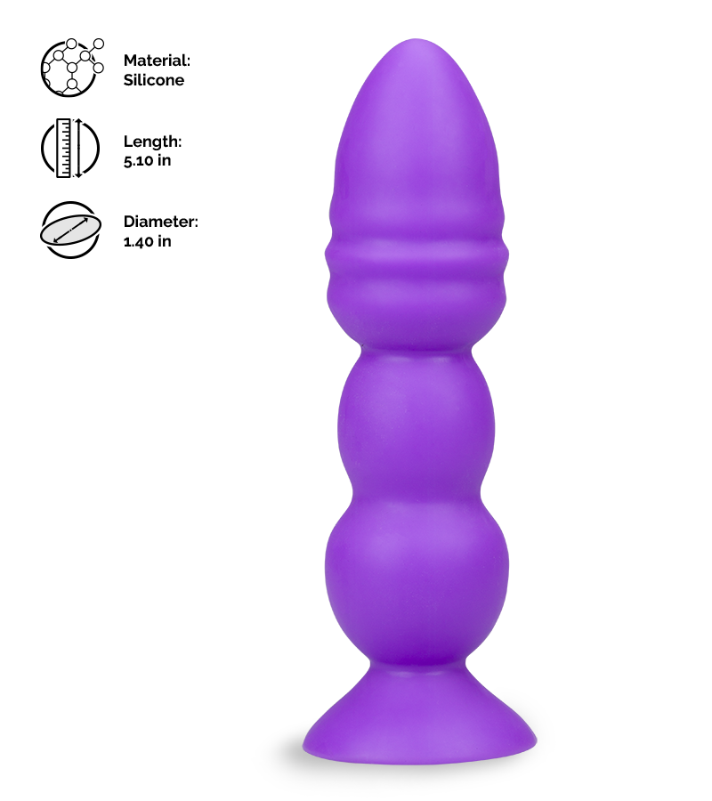 Hype suction cup anal plug