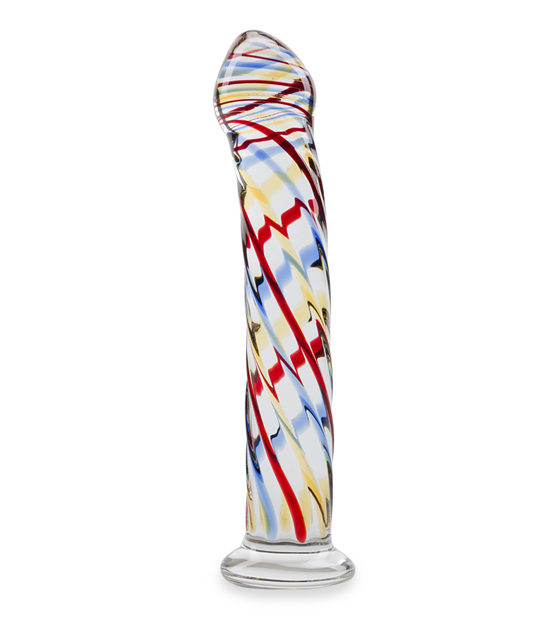 Hypnosis glass dildo