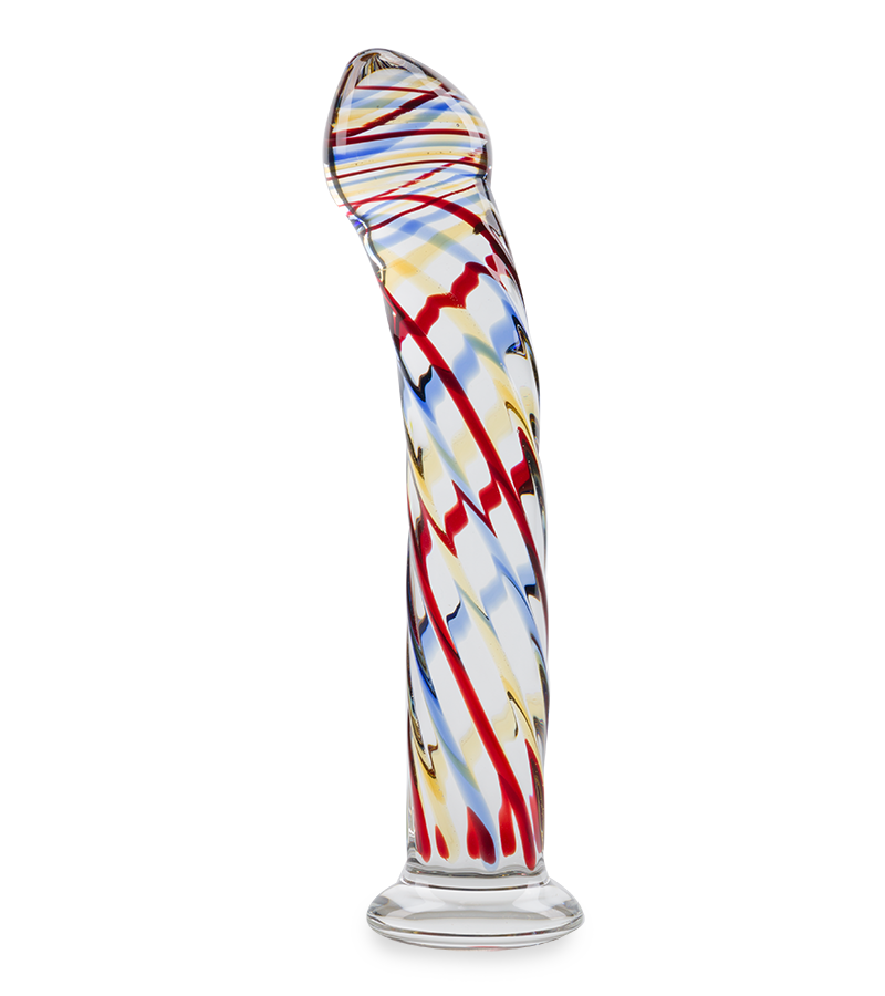 Hypnosis glass dildo