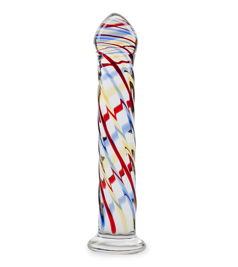 Hypnosis glass dildo