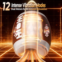 Load image into Gallery viewer, Men's football-shaped masturbator, 12 vibration modes, 3D TPE realistic inner sleeve.