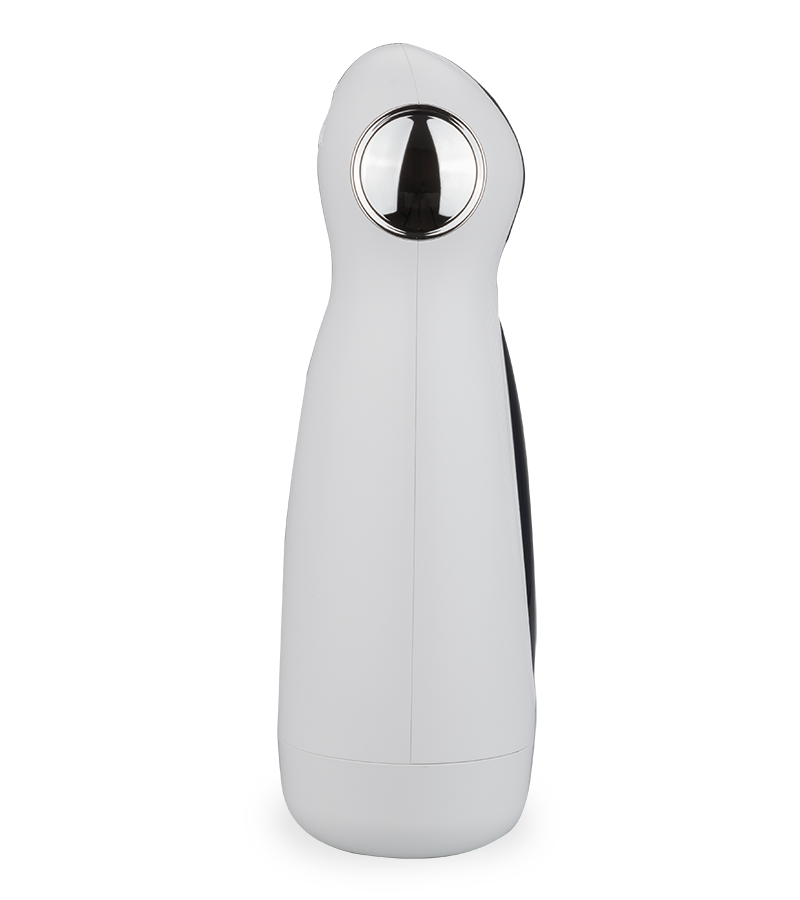 Icicle rotating and thrusting masturbator with phone holder