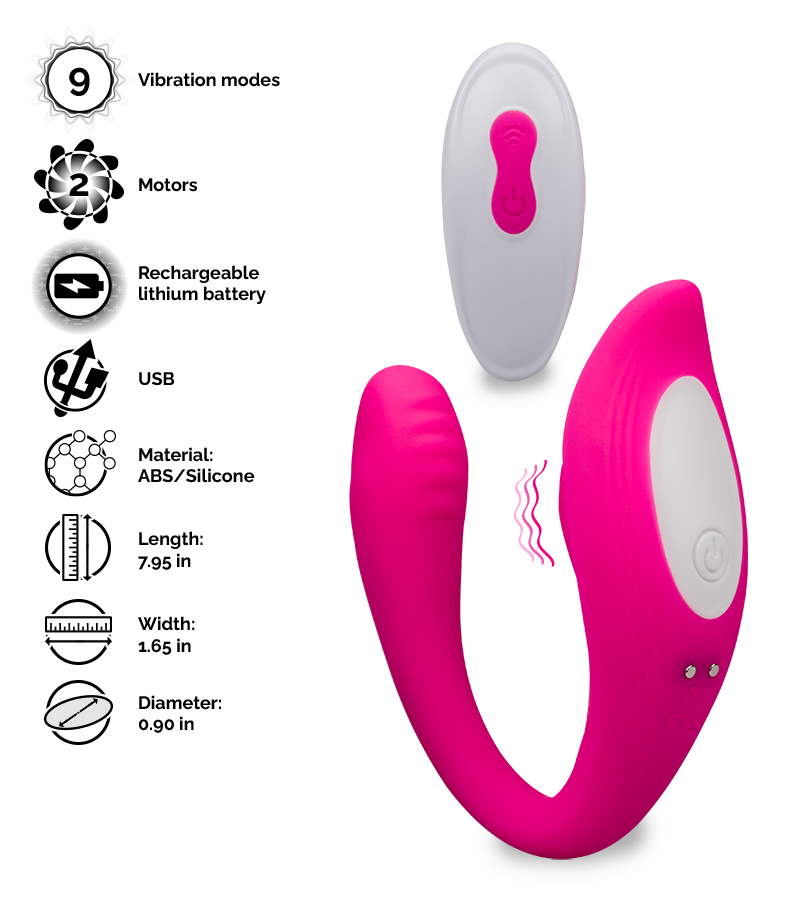 Idol remote control clitoris and G-spot stimulator