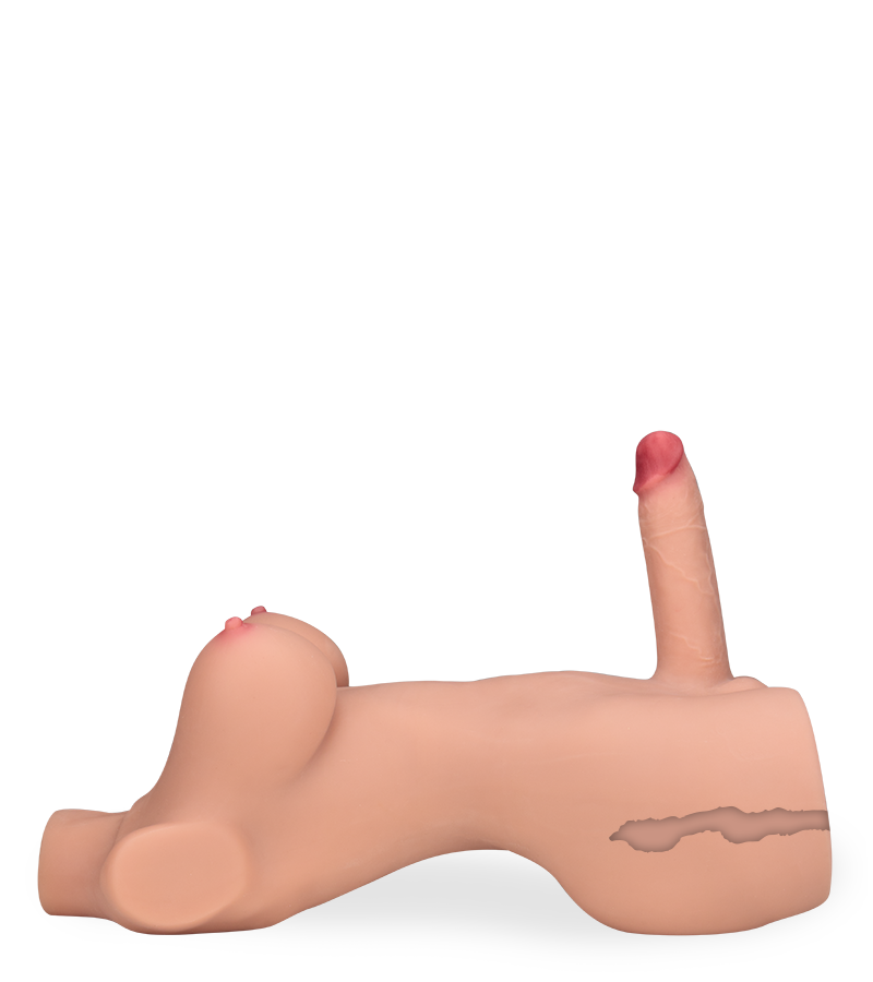 Inaya trans sex torso with anus and vibrating thrusting penis 22.00 lb