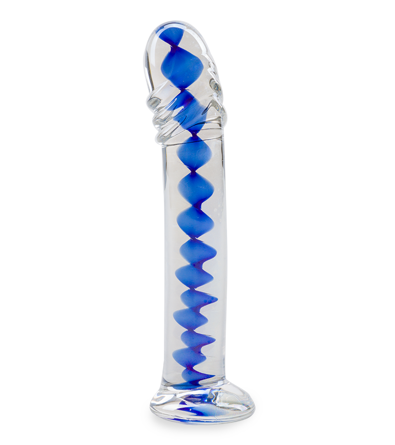 Infinity glass dildo