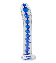 Load image into Gallery viewer, Infinity glass dildo