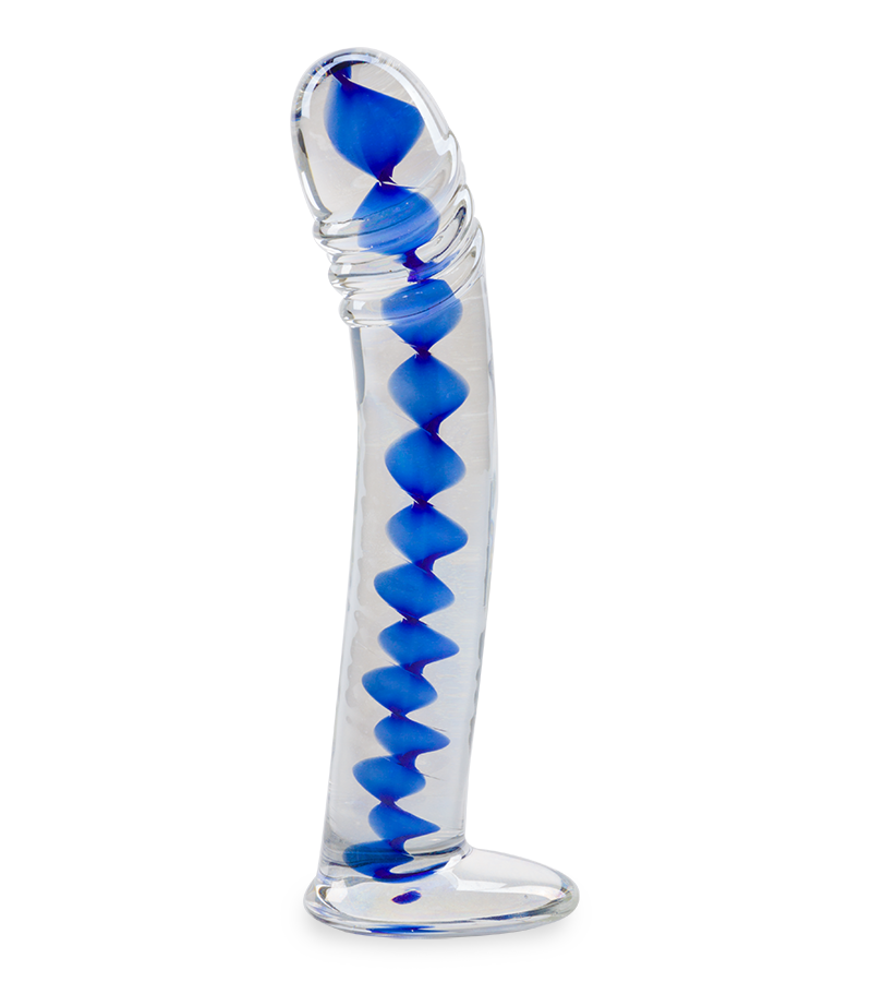 Infinity glass dildo