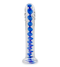 Load image into Gallery viewer, Infinity glass dildo
