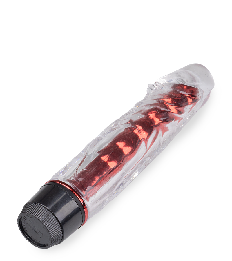 Jay vibrating dildo with removable sleeve