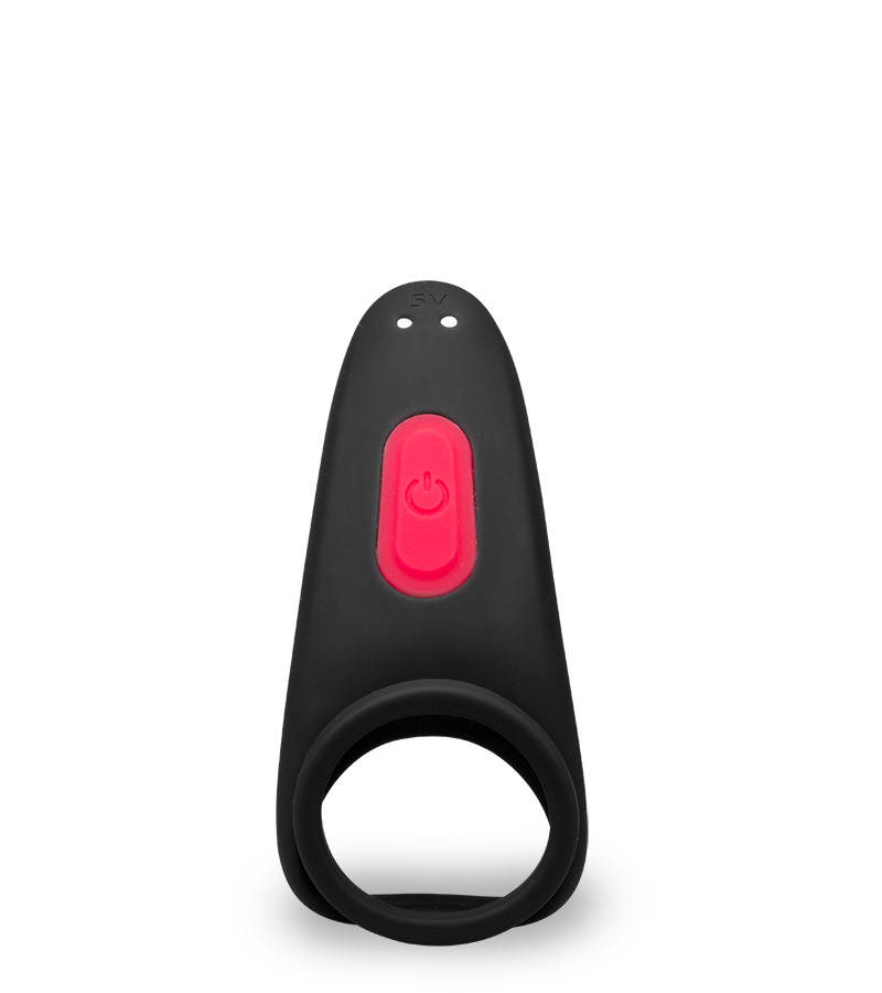 Jazz remote control vibrating double cock ring