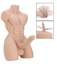 Load image into Gallery viewer, Joshua male sex torso with bendable penis and anus 11 lb