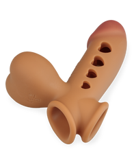 Load image into Gallery viewer, Juan inflatable cock sleeve with ball loop