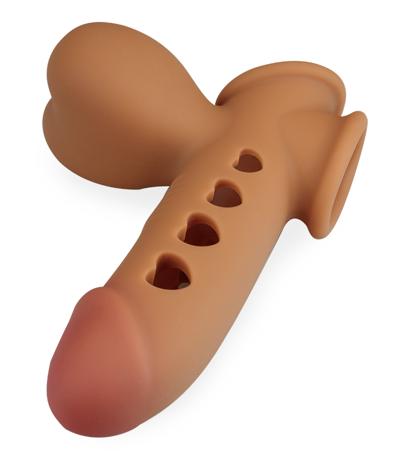 Juan inflatable cock sleeve with ball loop