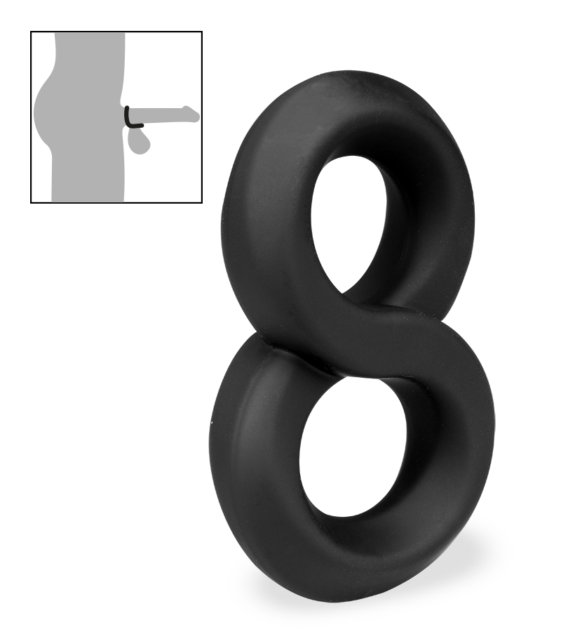 Julo medical-grade silicone double cock ring