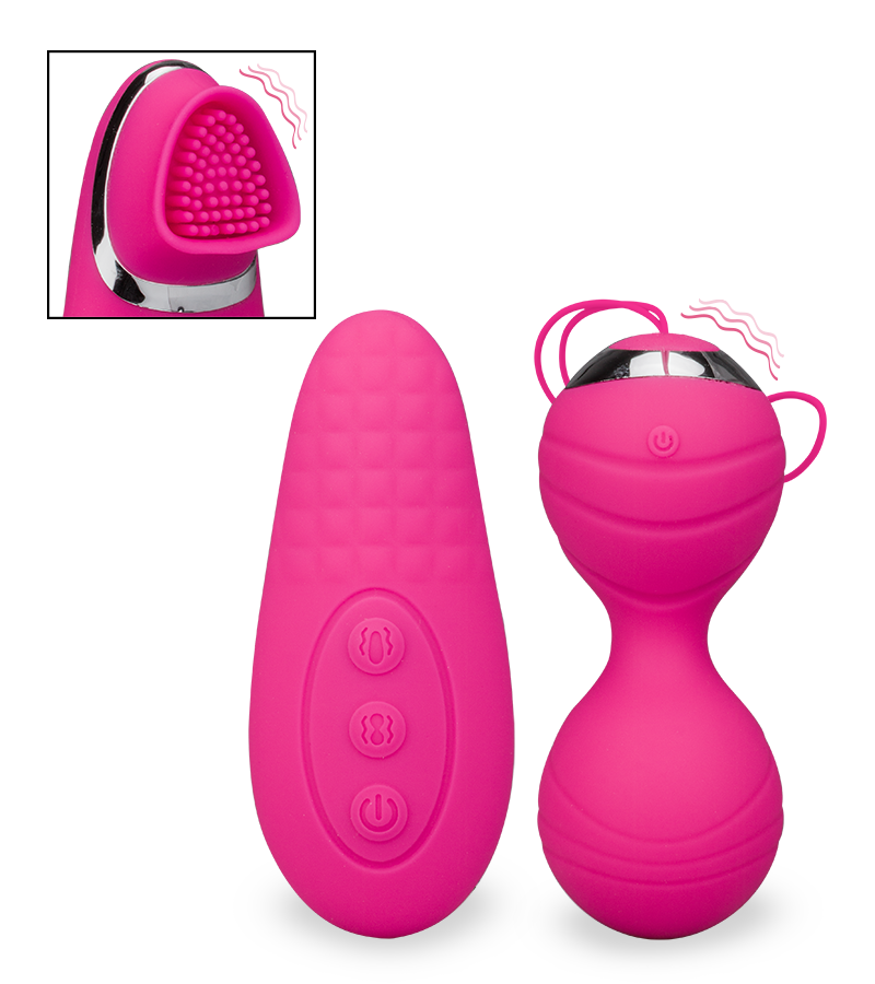 Kegel balls with vibrating remote control