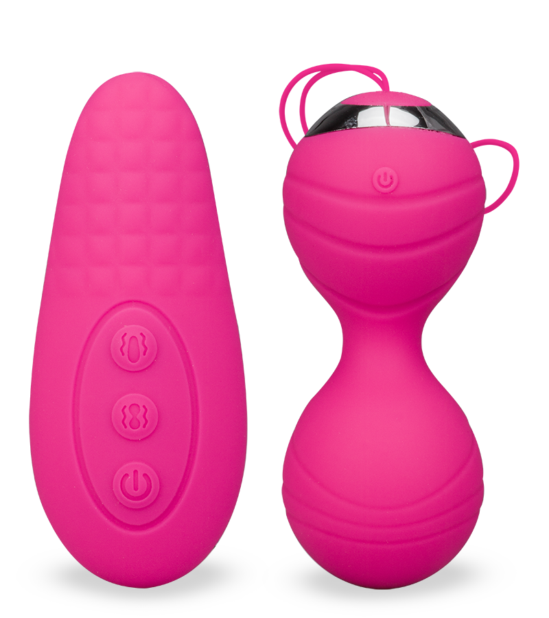 Kegel balls with vibrating remote control