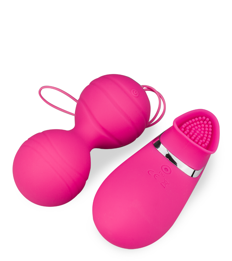 Kegel balls with vibrating remote control
