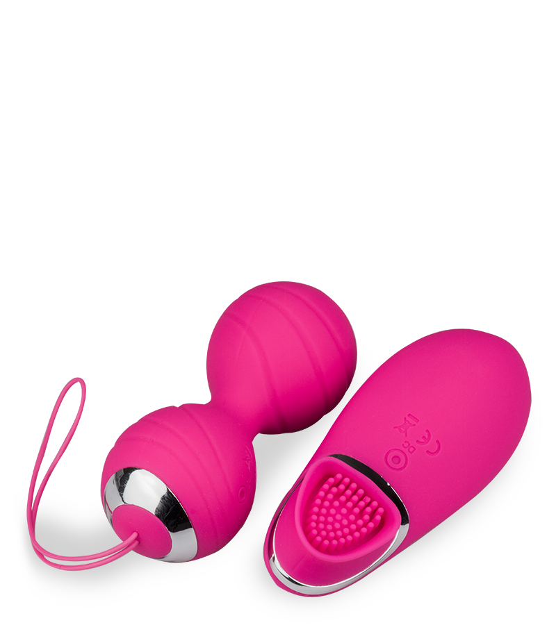 Kegel balls with vibrating remote control