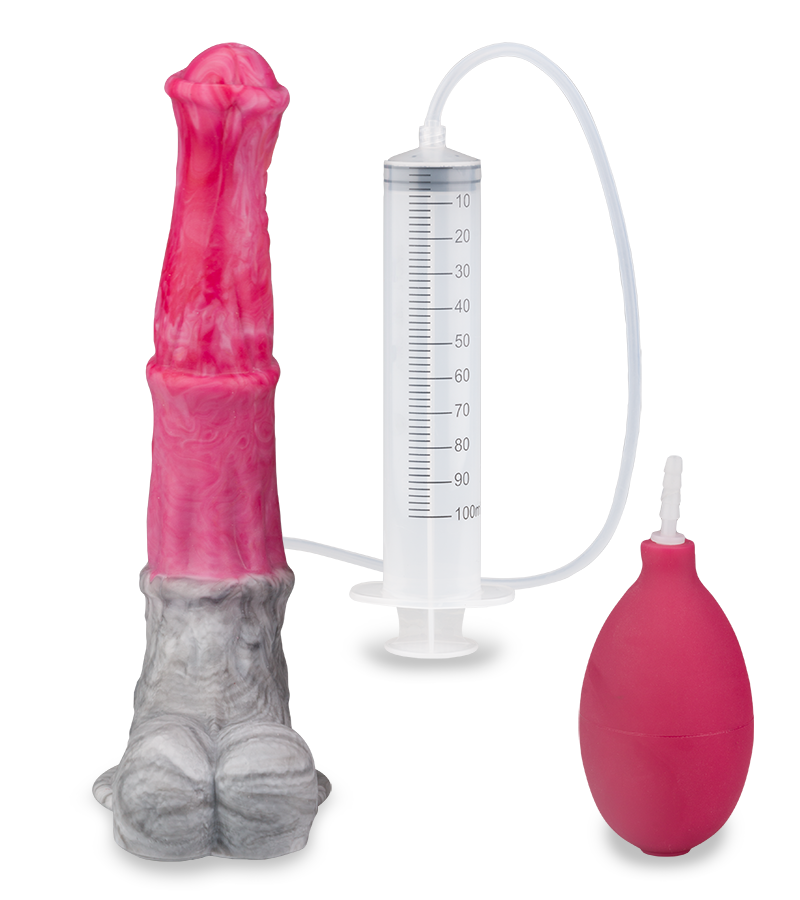 Kentucky suction-cup ejaculating horse dildo
