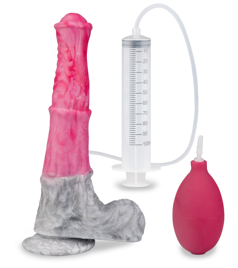 Kentucky suction-cup ejaculating horse dildo
