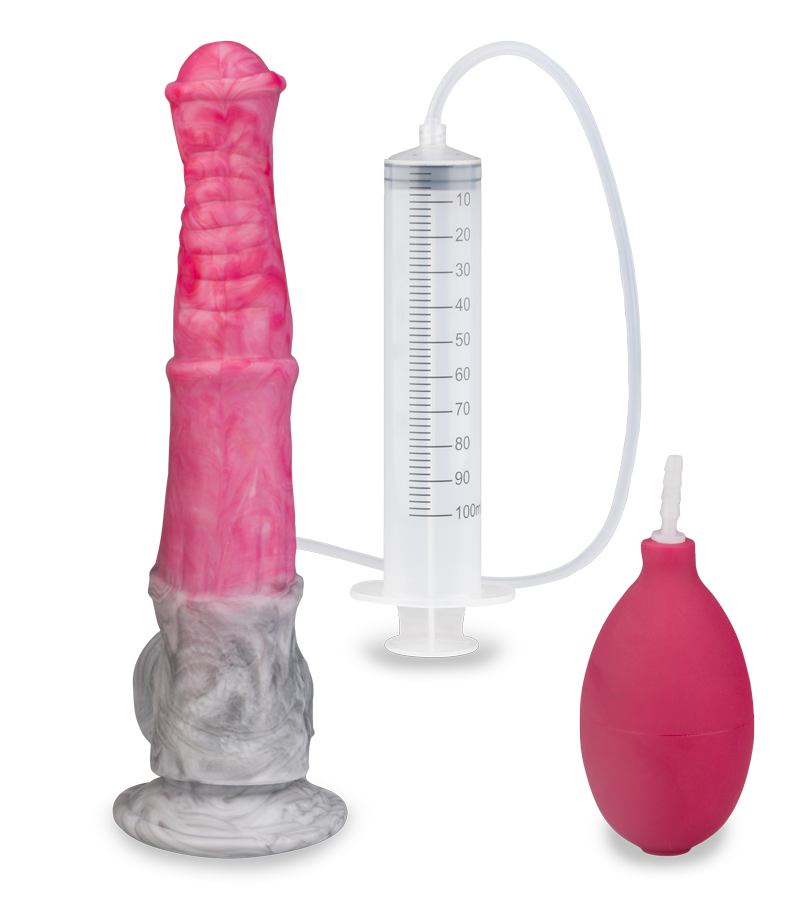 Kentucky suction-cup ejaculating horse dildo