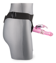 Load image into Gallery viewer, Large flared strap on rabbit vibrator