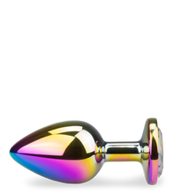 Load image into Gallery viewer, Large rainbow rosebud anal plug