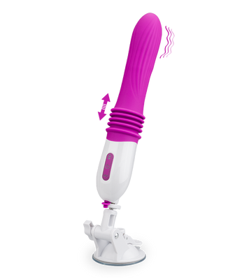 Large thrusting suction-cup vibrator