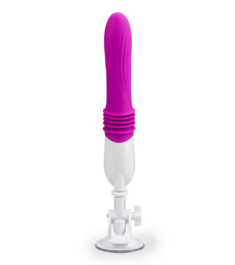 Large thrusting suction-cup vibrator