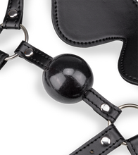 Load image into Gallery viewer, Leather Gag Harness with Blindfold