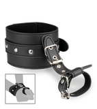 Leather wrist and thumb restraints