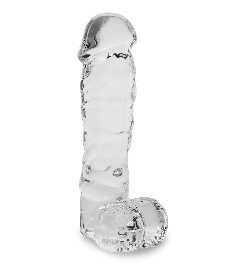 Leo realistic glass dildo
