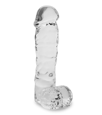 Leo realistic glass dildo