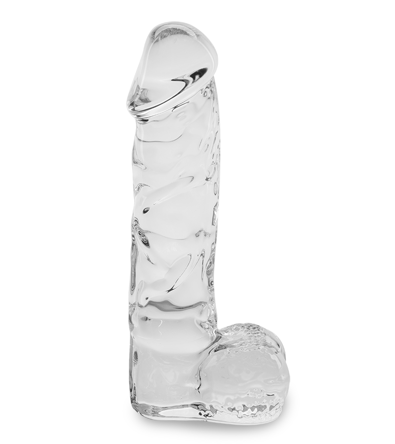Leo realistic glass dildo