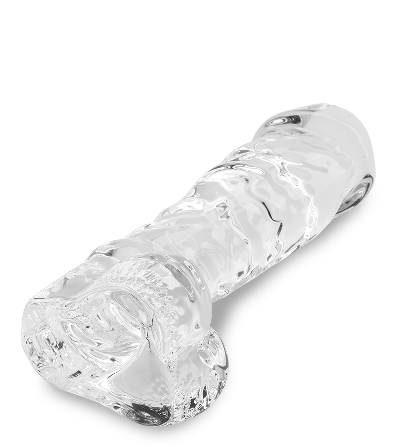 Leo realistic glass dildo
